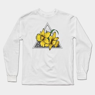 Daffodil Flora Triangle Long Sleeve T-Shirt